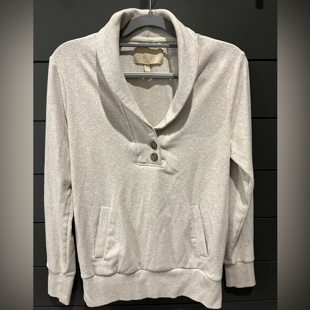 Banana republic Shawl collar sweatshirt